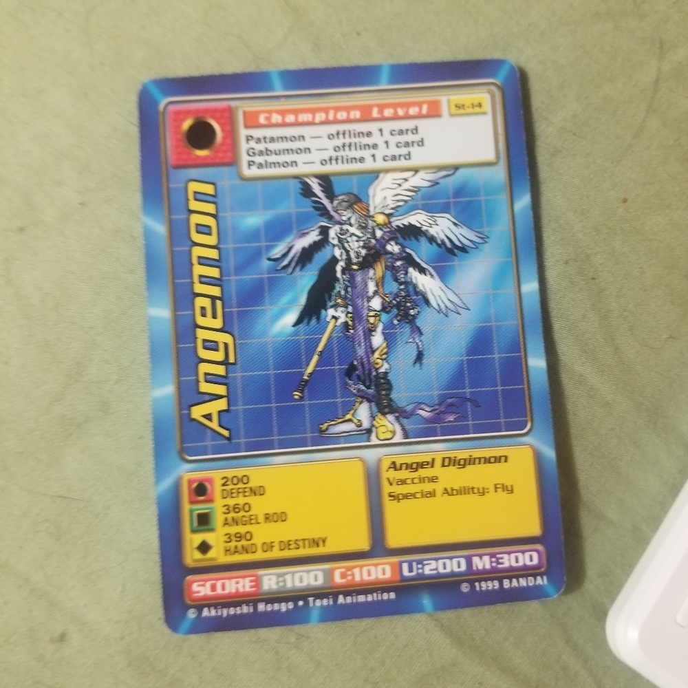 Angemon digimon card